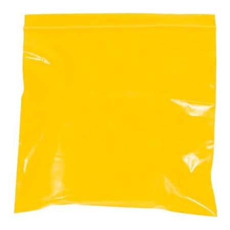 Box Packaging Reclosable Poly Bags, 10"W x 12"L, 2 Mil, Yellow, 1000/Pack PB3655Y